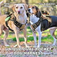 WINGOIN Purple Tactical Dog Harness Vest for Small Dogs No Pull - Trusted Pet Products