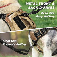 WINGOIN Purple Tactical Dog Harness Vest for Small Dogs No Pull My Store