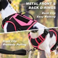 WINGOIN Purple Tactical Dog Harness Vest for Small Dogs No Pull - Trusted Pet Products