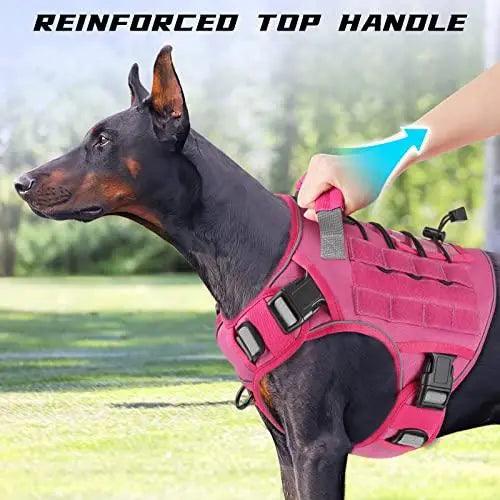 WINGOIN Purple Tactical Dog Harness Vest for Small Dogs No Pull - Trusted Pet Products