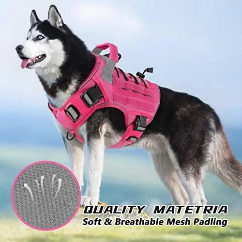 WINGOIN Purple Tactical Dog Harness Vest for Small Dogs No Pull - Trusted Pet Products