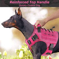 WINGOIN Purple Tactical Dog Harness Vest for Small Dogs No Pull My Store