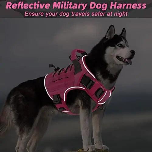 WINGOIN Purple Tactical Dog Harness Vest for Small Dogs No Pull - Trusted Pet Products