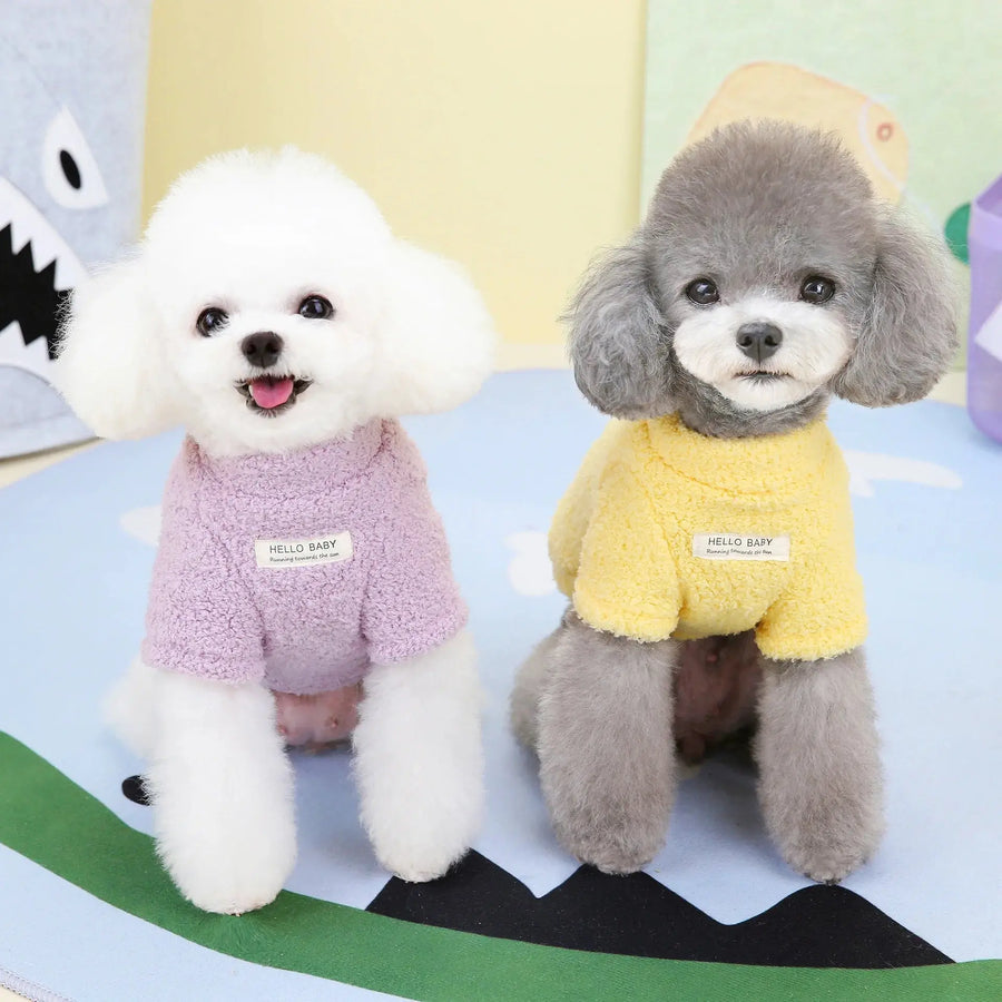 Warm Plush Sweater Dog Clothes Trusted Pet Products