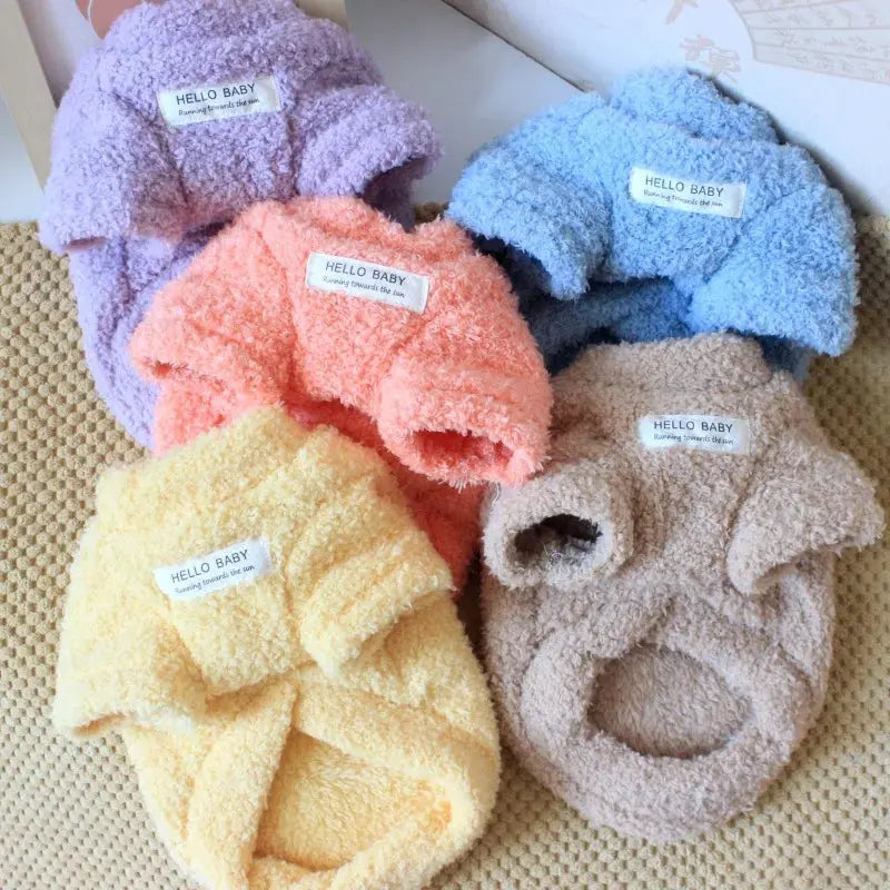 Warm Plush Sweater Dog Clothes Trusted Pet Products