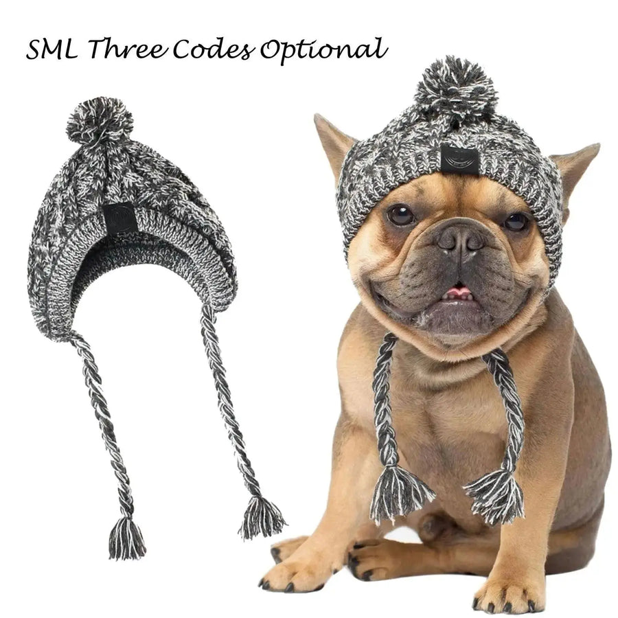 Windproof Winter Warm Knitted Dog Hats Trusted Pet Products