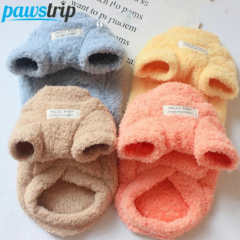 Winter Warm Plush Sweater for Small Dogs Trusted Pet Products