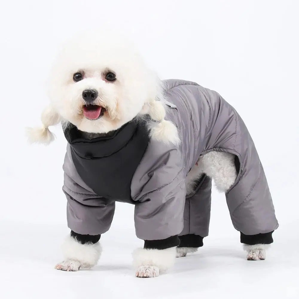 Winter Waterproof Pets Clothes Warm Thicken Dog Jacket with D Ring Puppy Coats for Small Medium Dogs Jumpsuit Chihuahua Overalls - Trusted Pet Products