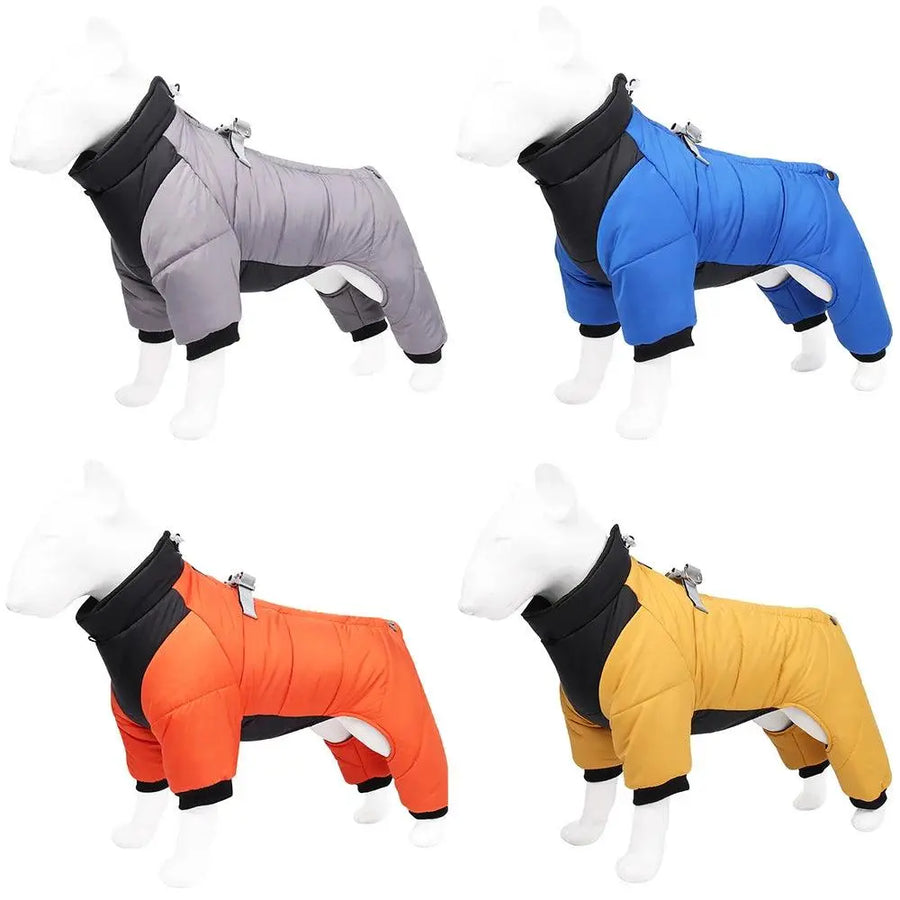 Winter Waterproof Pets Clothes Warm Thicken Dog Jacket with D Ring Puppy Coats for Small Medium Dogs Jumpsuit Chihuahua Overalls - Trusted Pet Products