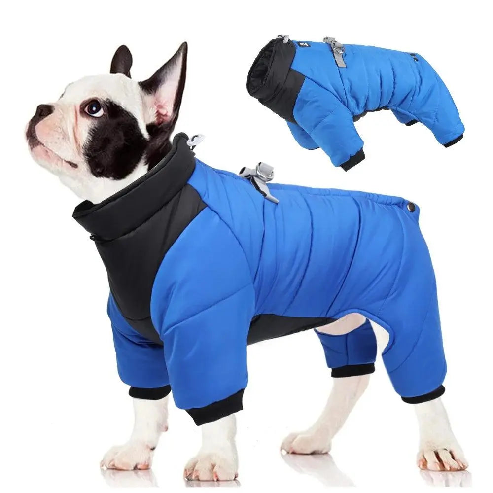 Winter Waterproof Pets Clothes Warm Thicken Dog Jacket with D Ring Puppy Coats for Small Medium Dogs Jumpsuit Chihuahua Overalls - Trusted Pet Products