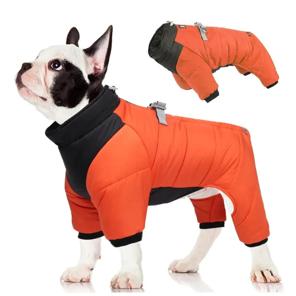 Winter Waterproof Pets Clothes Warm Thicken Dog Jacket with D Ring Puppy Coats for Small Medium Dogs Jumpsuit Chihuahua Overalls - Trusted Pet Products