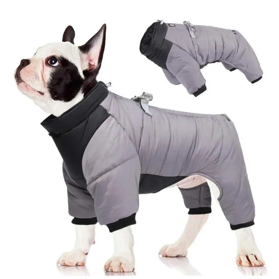 Winter Waterproof Pets Clothes Warm Thicken Dog Jacket with D Ring Puppy Coats for Small Medium Dogs Jumpsuit Chihuahua Overalls - Trusted Pet Products