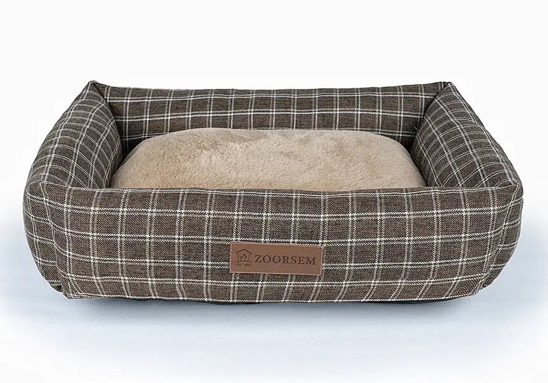 Cozy Winter Warm Linen Square Creative Pet Bed for Ultimate Comfort