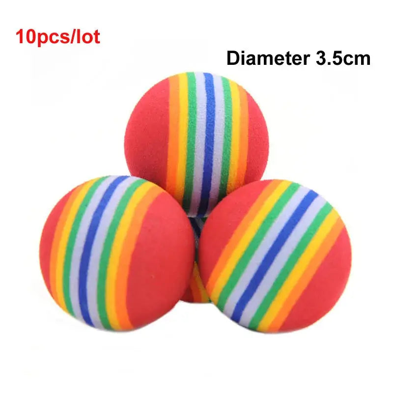 pawstrip Rabbit Fur False Mouse Pet Cat Toys Feather Rainbow Ball Toy Cayts Funny Playing Toys For Cats Kitten Fish Cat Toy - Trusted Pet Products