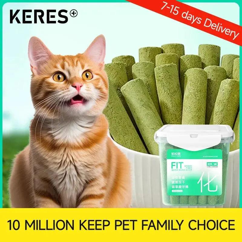 reeze-Dried Cat Grass Sticks for Hairballs - Trusted Pet Products