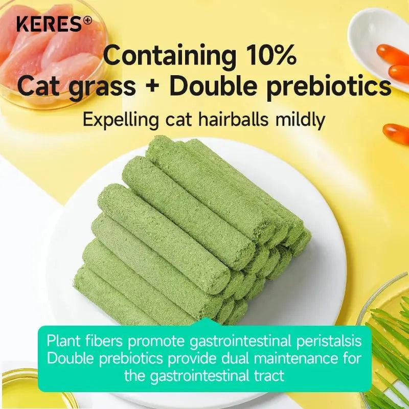 reeze-Dried Cat Grass Sticks for Hairballs - Trusted Pet Products