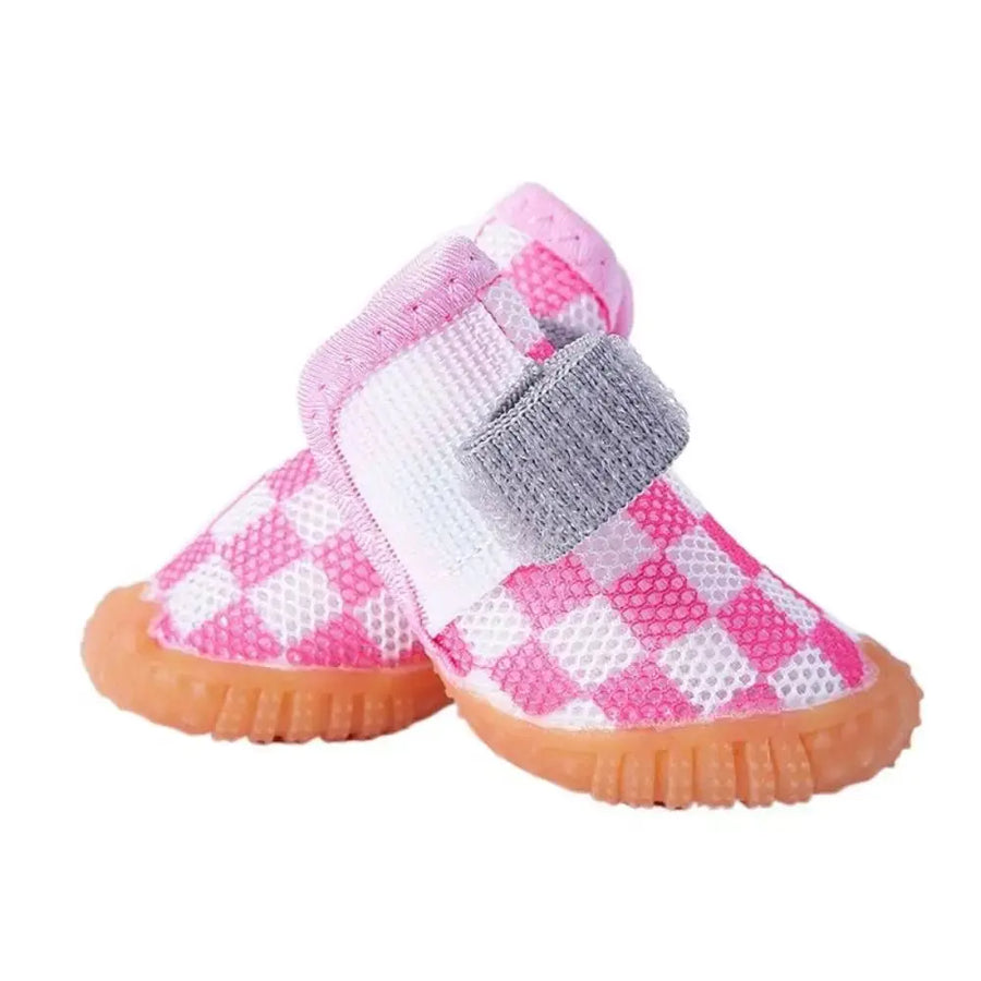 4pcs/set Anti-skid Breathable Mesh Shoes Soft for Small Dogs Trusted Pet Products