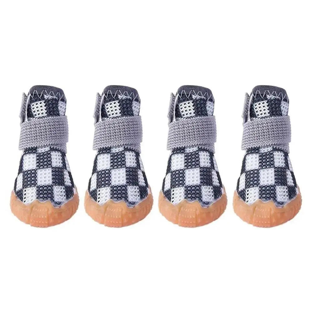 4pcs/set Anti-skid Breathable Mesh Shoes Soft for Small Dogs - Trusted Pet Products