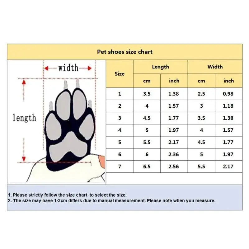 4pcs/set Waterproof Winter Pet Dog Shoes Anti-slip Rain Snow Boots Footwear Thick Warm For Small Cats Puppy Dogs Socks Booties - Trusted Pet Products