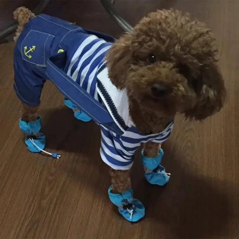 4pcs/set Waterproof Winter Pet Dog Shoes Anti-slip Rain Snow Boots Footwear Thick Warm For Small Cats Puppy Dogs Socks Booties - Trusted Pet Products