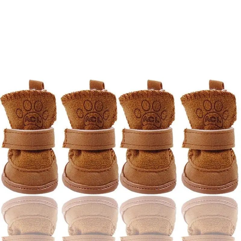 4pcs/set Winter Warm Anti Slip Shoes - Trusted Pet Products