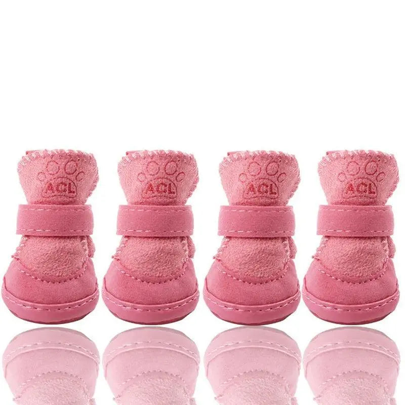 4pcs/set Winter Warm Anti Slip Shoes - Trusted Pet Products